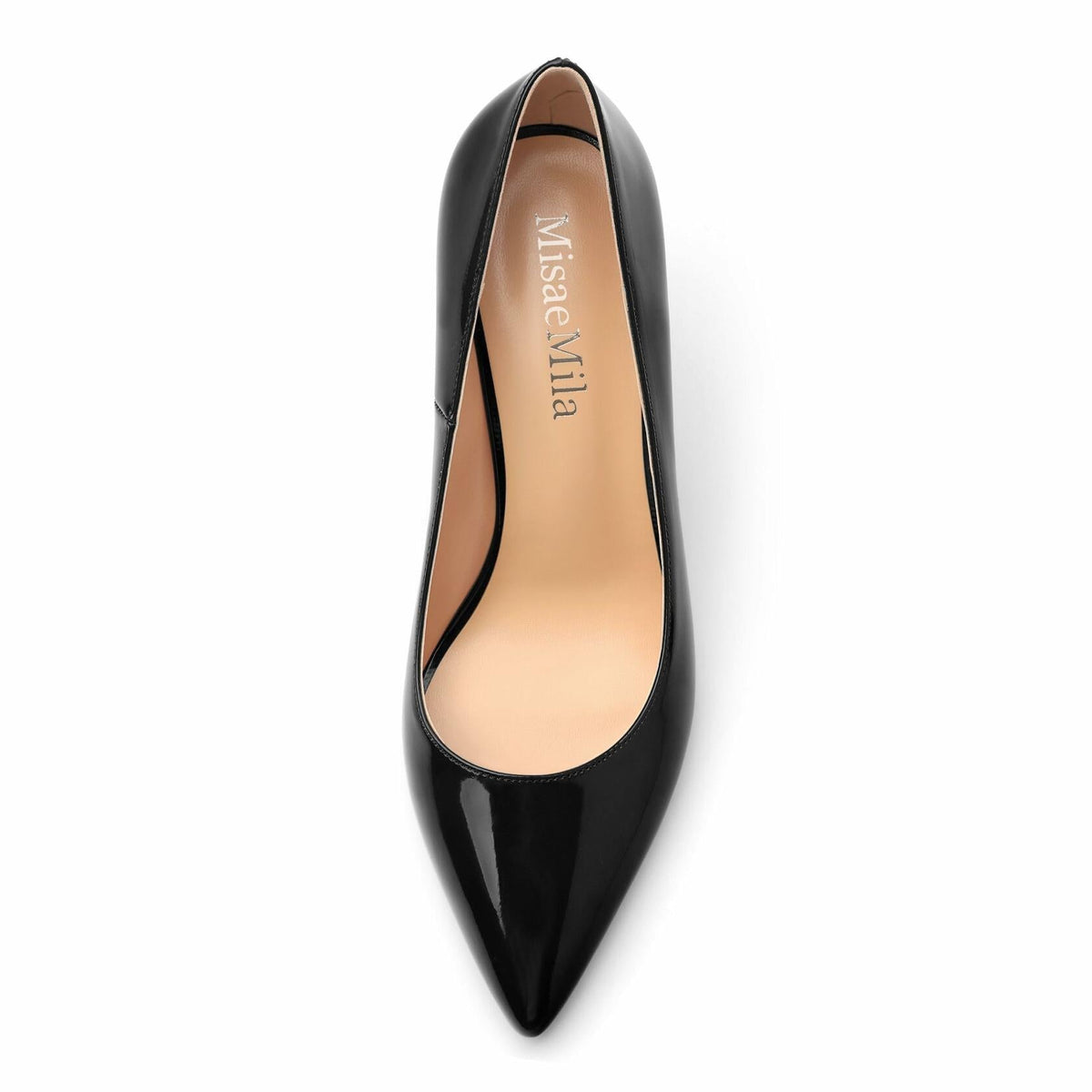 MisaeMila Women's Patent Pumps Stilettos 3Inch Heels Black Size 10