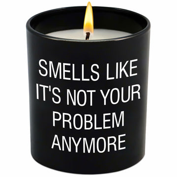 GAUDORA Vanilla Lavender Scented Soy Wax Candle 10oz Funny Retirement Gift