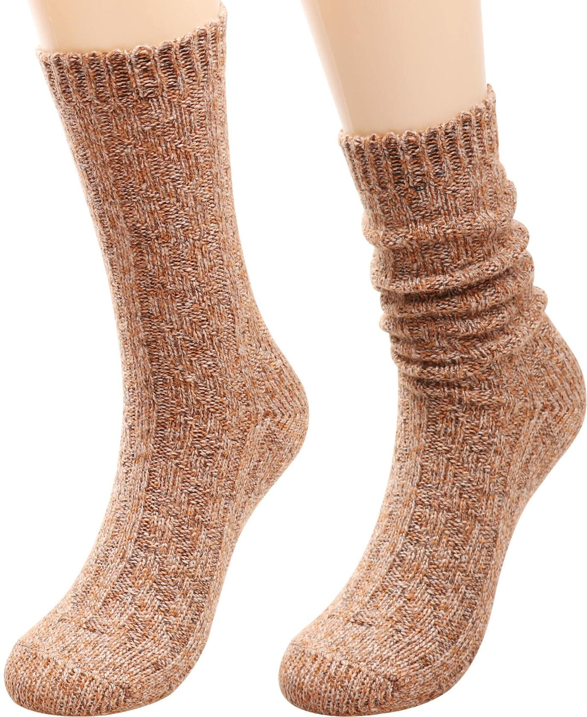TINTAO Women's Cotton Knit Thick Warm Wool Crew Socks Multi-07 Size 5-10