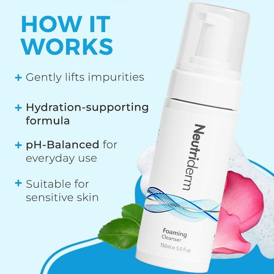 NEUTRIDERM Foaming Face Wash – Gentle Cleanser with Niacinamide&Vitamin C 150ml