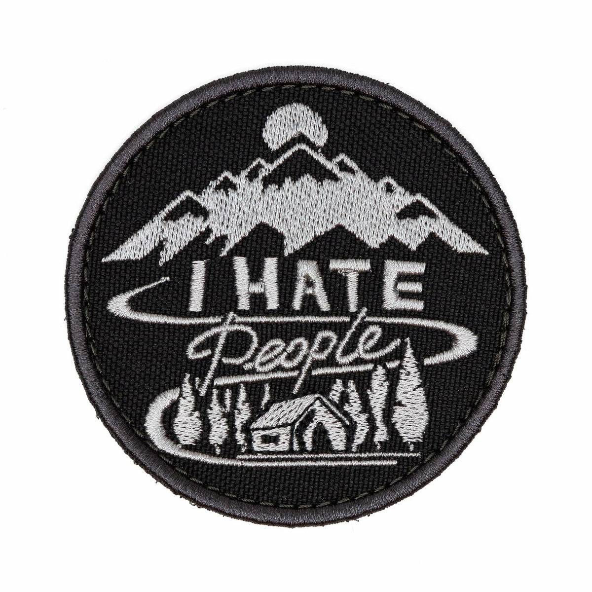 Funny Tactical Morale Patch "I Hate People" for Jackets, Bags, Gear