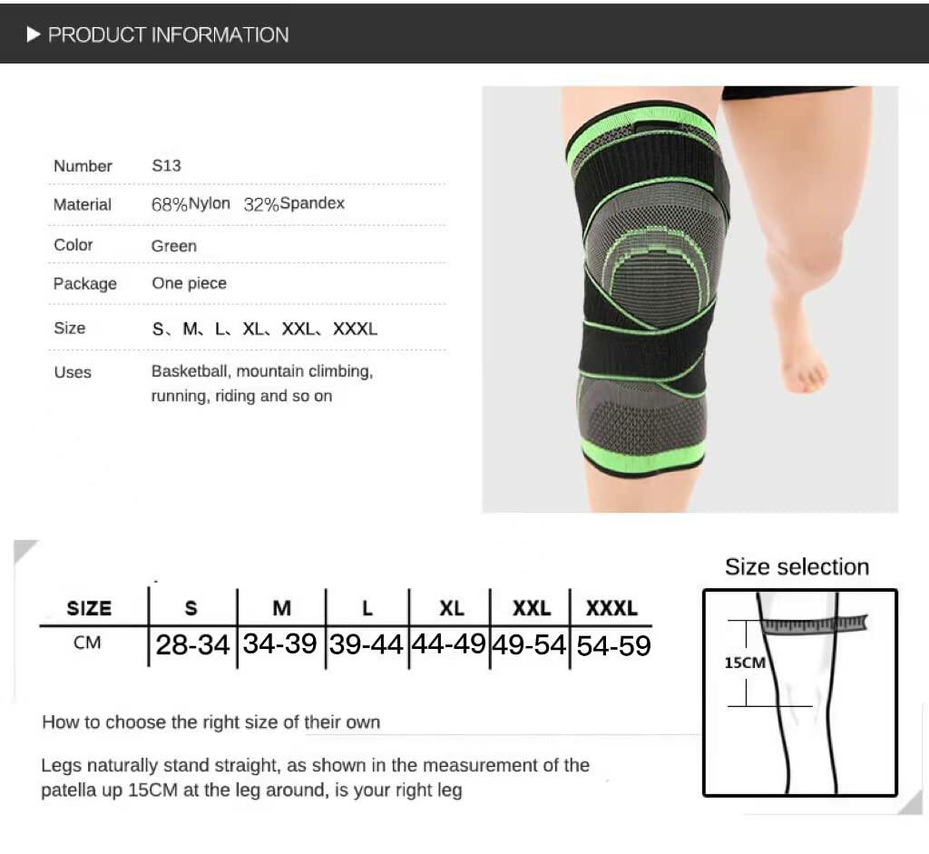 Mumian Knee Sleeve XL Compression Support Pain Relief Arthritis Knee Pad