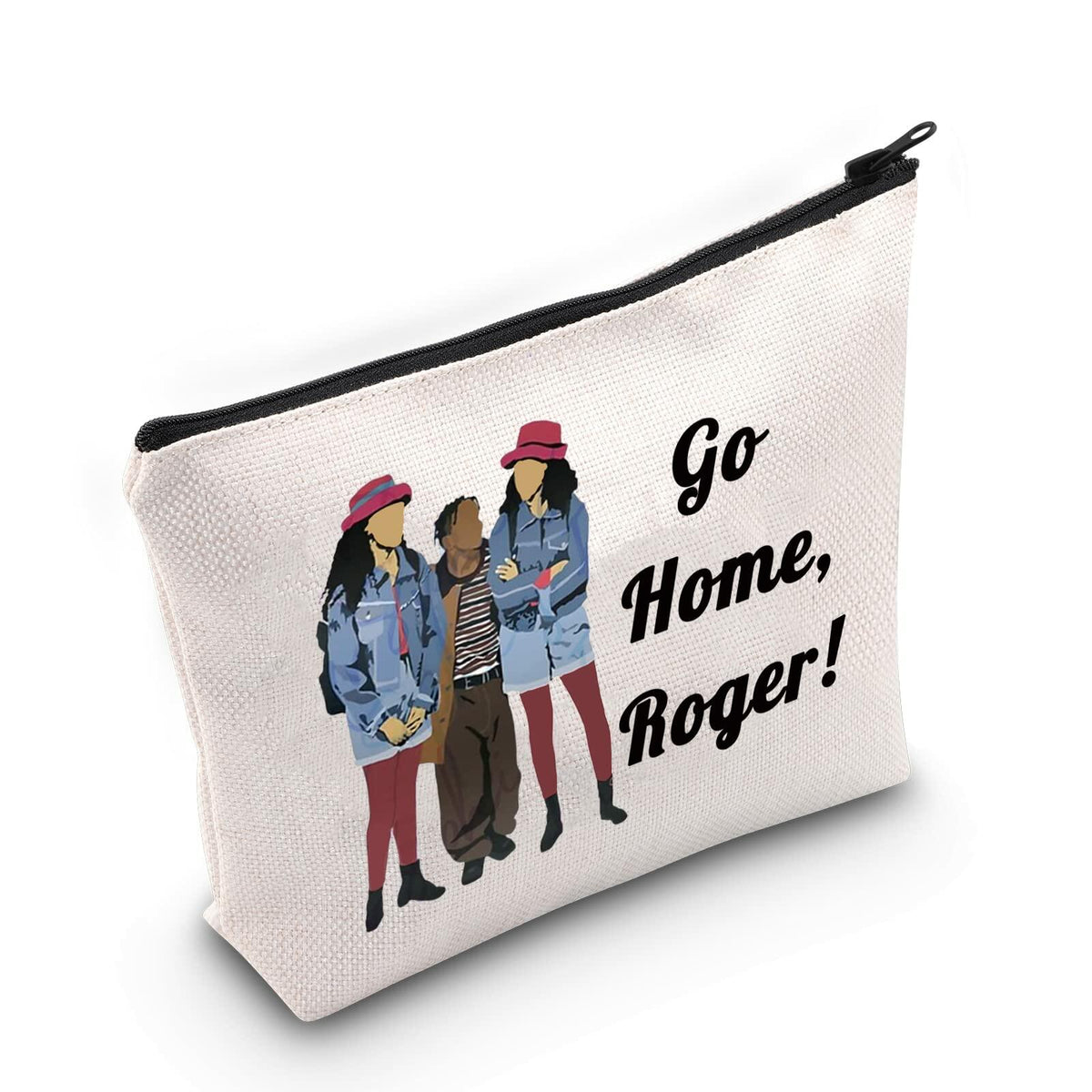LEVLO Tia & Tamera Fans Makeup Bag Zipper Pouch Go Home Roger Gift