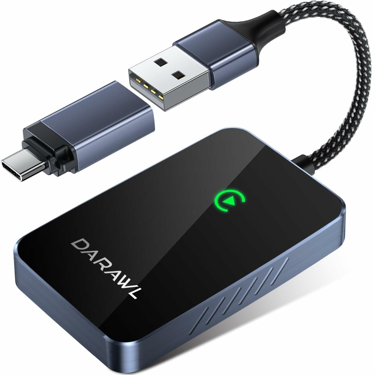 DARAWL Wireless CarPlay Adapter Wired to Wireless for Cars 2015+ iOS 10+