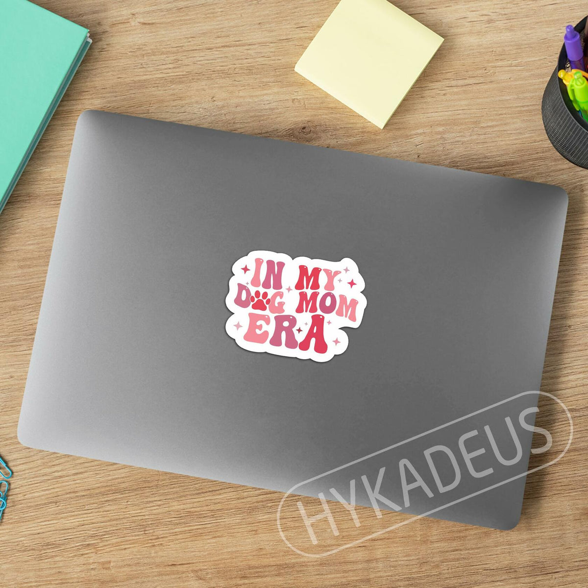 3pcs “In My Dog Mom Era” Waterproof Vinyl Stickers Paw Decals 3"x2.3"