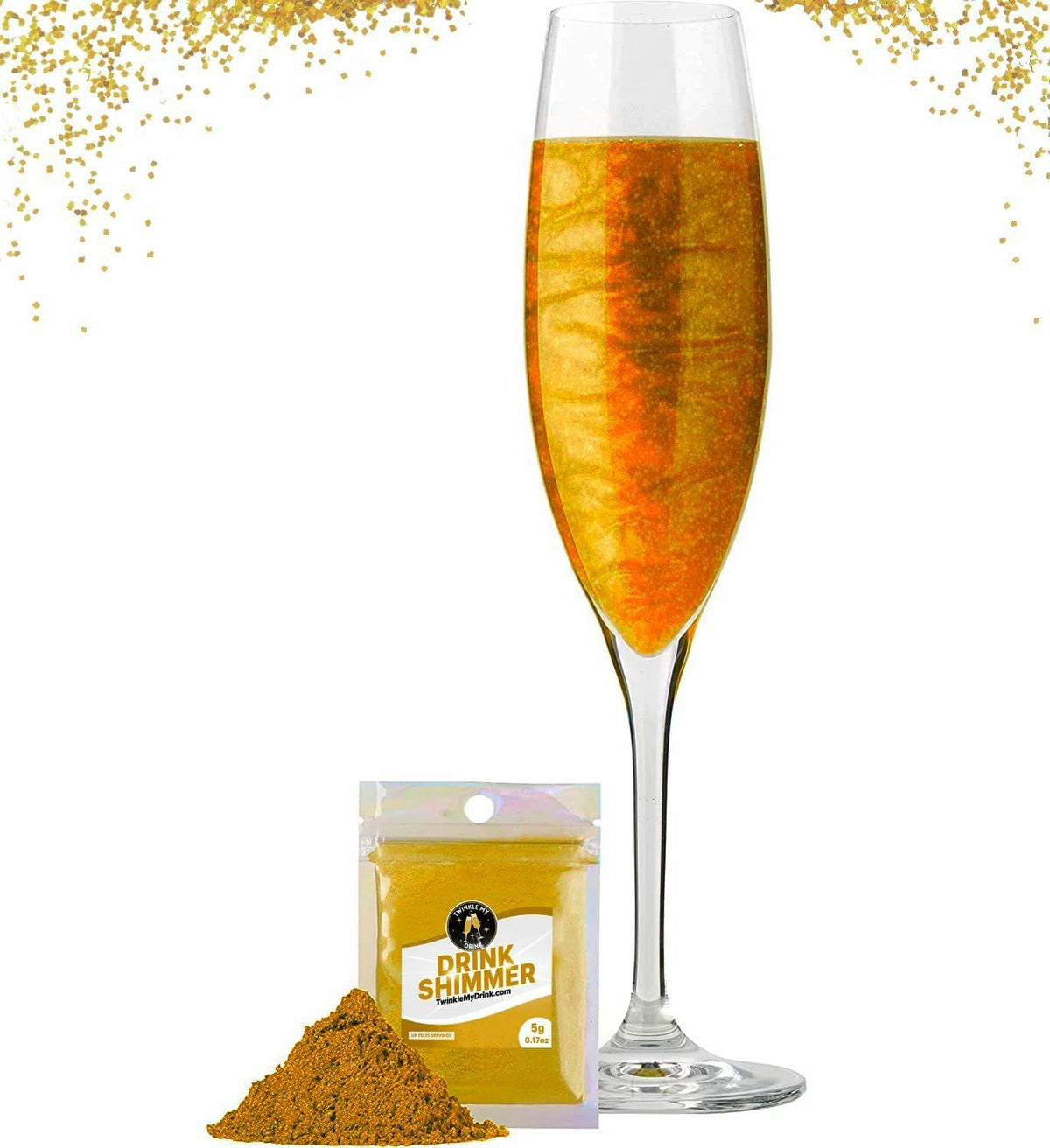 Twinkle My Drink Royal Gold Edible Drink Glitter 5g Premium Shimmer