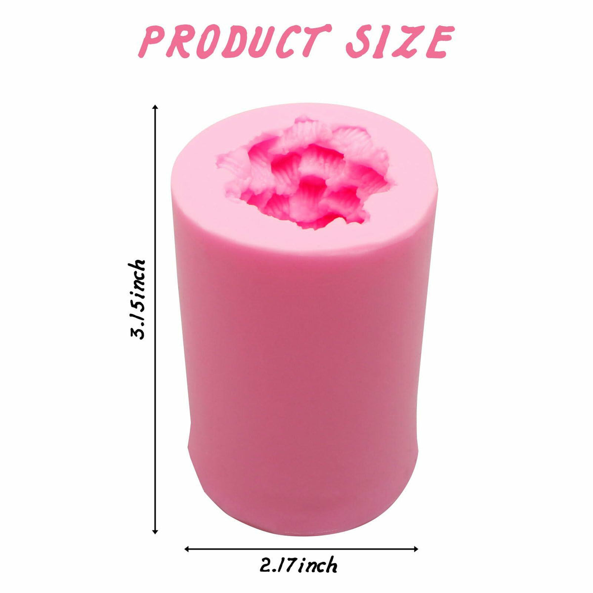 Caregene Christmas Tree Candle Silicone Mold Pine Tree Shape for Candle Making