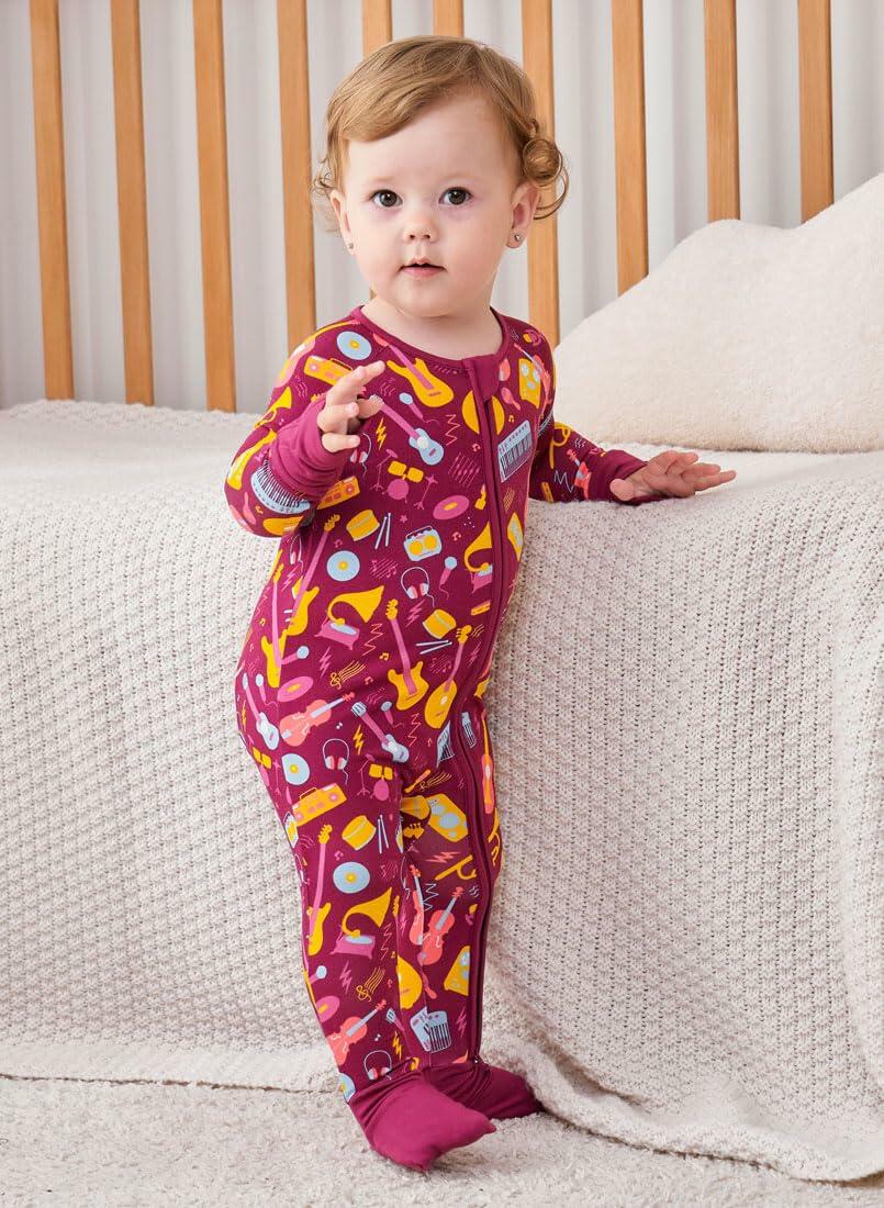 SUZEL Bamboo Viscose Baby Pajamas Romper Guitar Color Size 18-24M