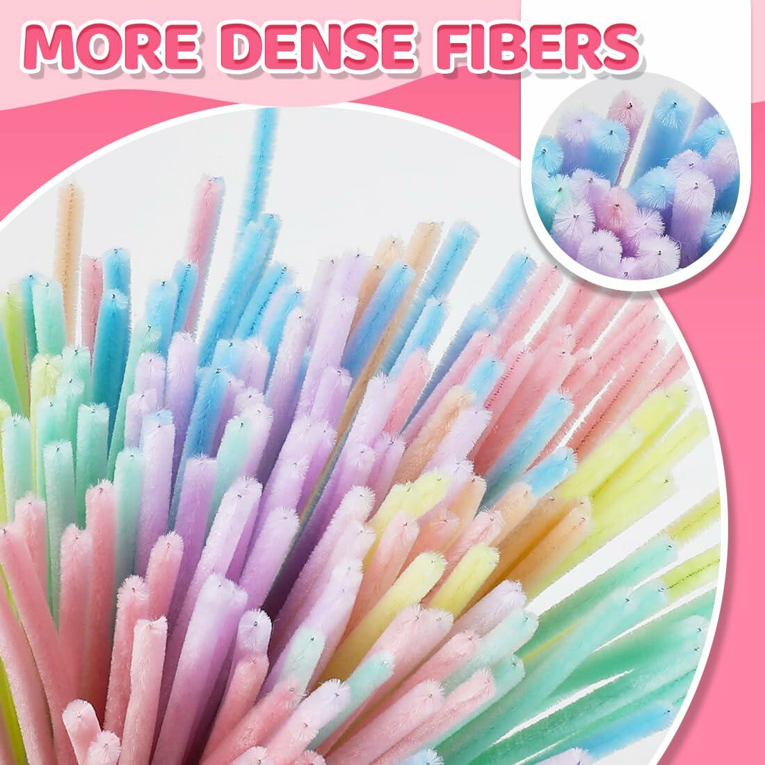 Green Glitter Pipe Cleaners Craft Supplies Arts & Crafts DIY 12in