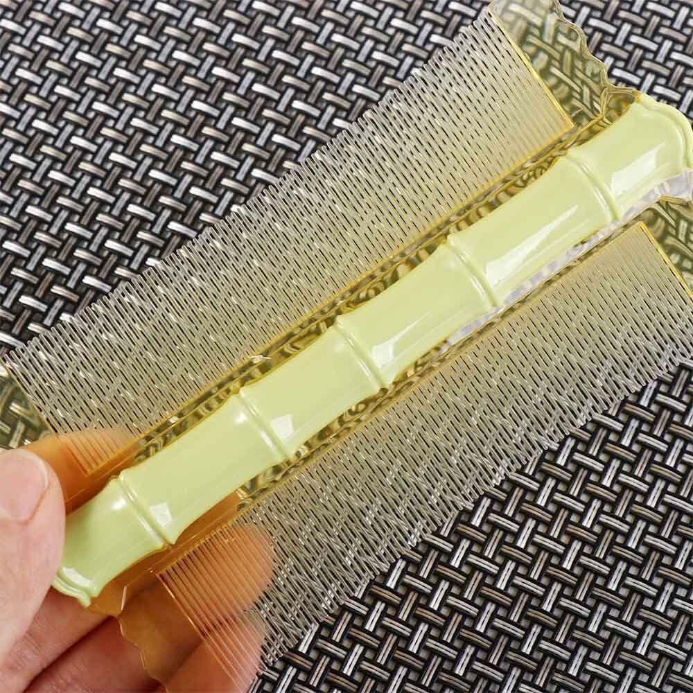 Green Double-Sided Anti-Static Hair Comb Fine Tooth with Handle Styling Tool