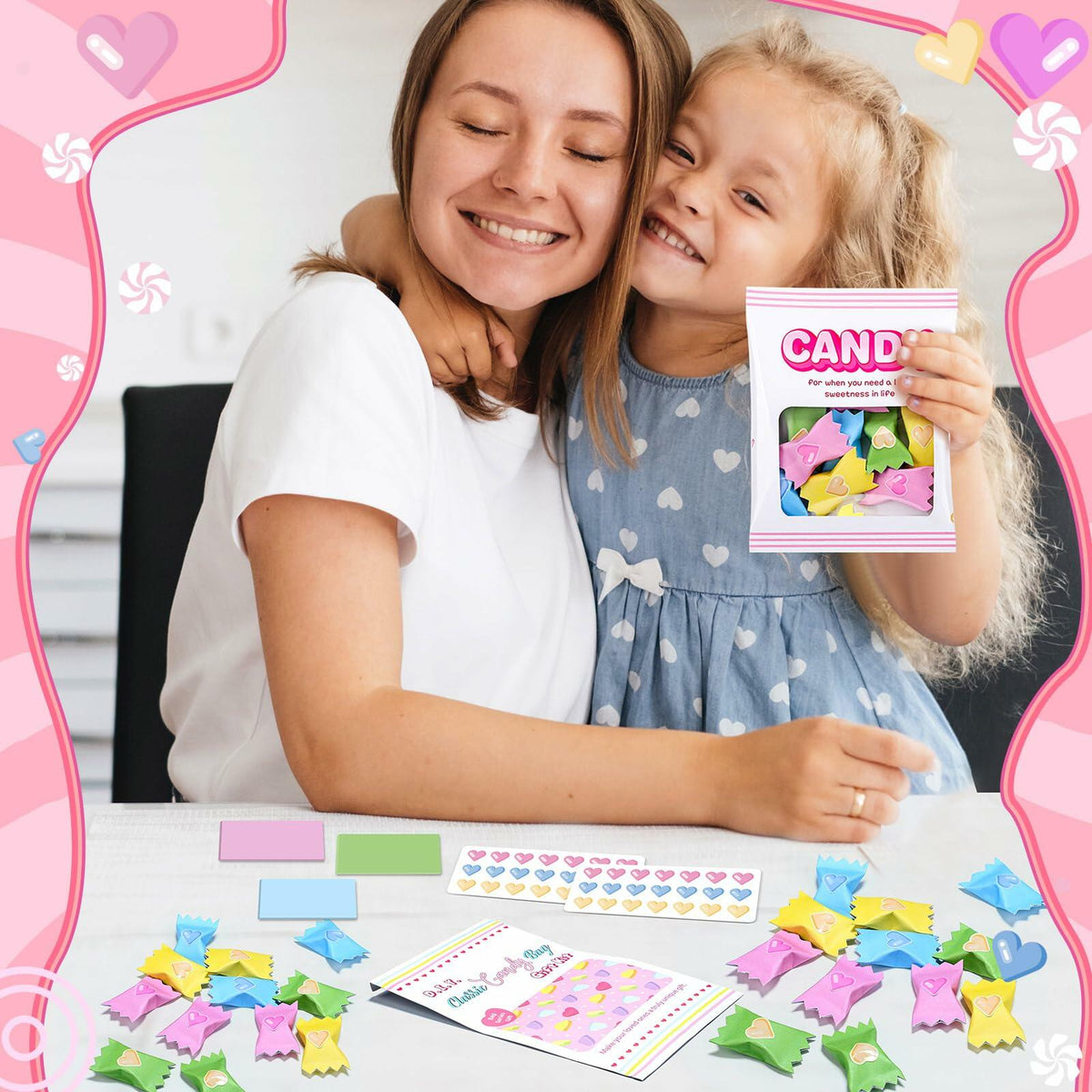 Sadnyy DIY Emotional Support Candy Bags 24 Count Positive Affirmation Kit