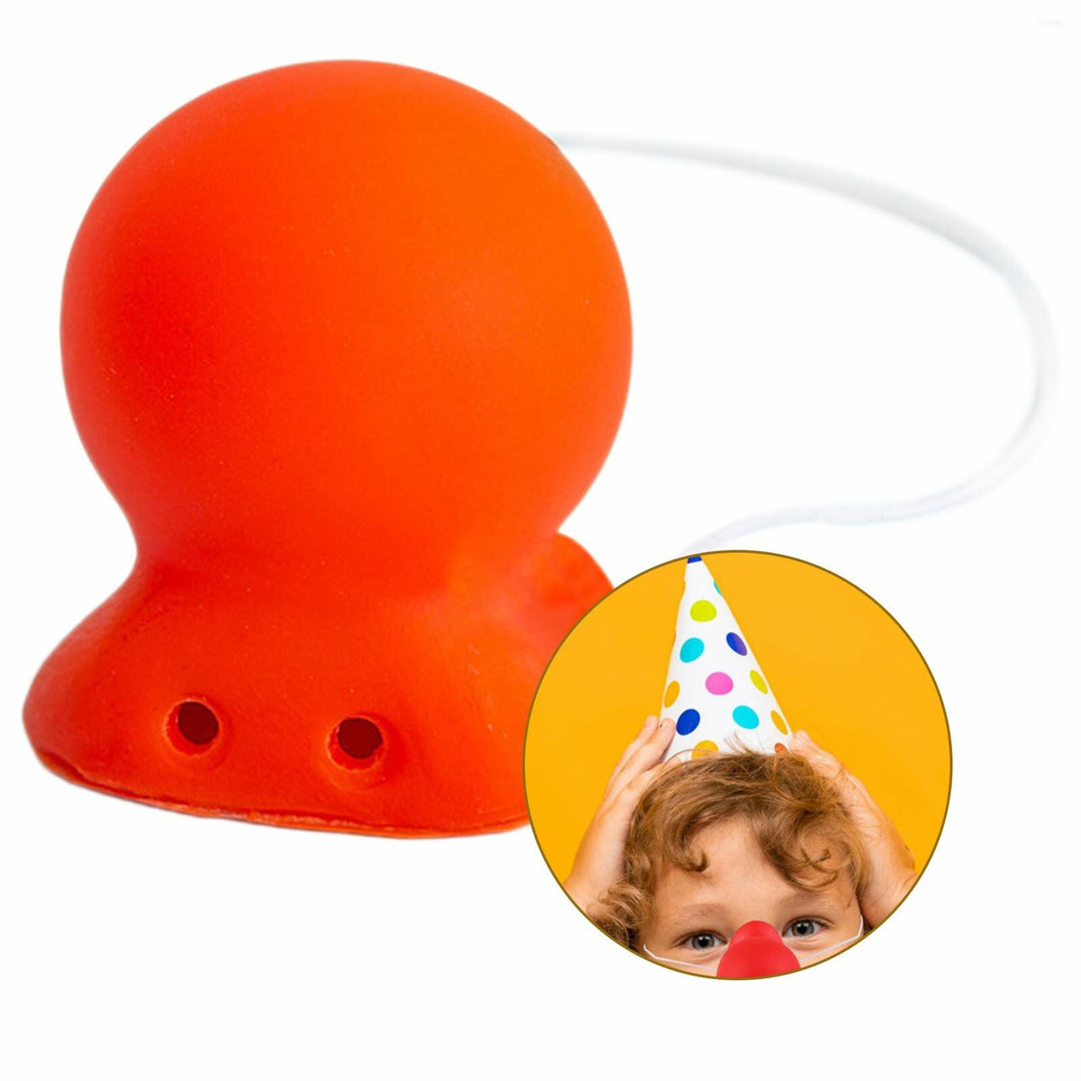 LIANXUE Funny Red Rubber Clown Nose Halloween Costume Prop Kid Adult