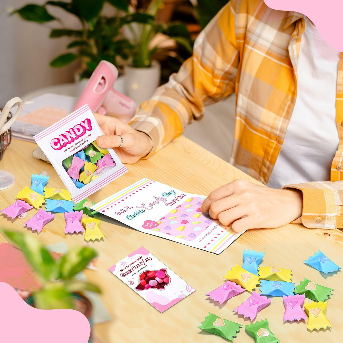 Sadnyy DIY Emotional Support Candy Bags 24 Count Positive Affirmation Kit
