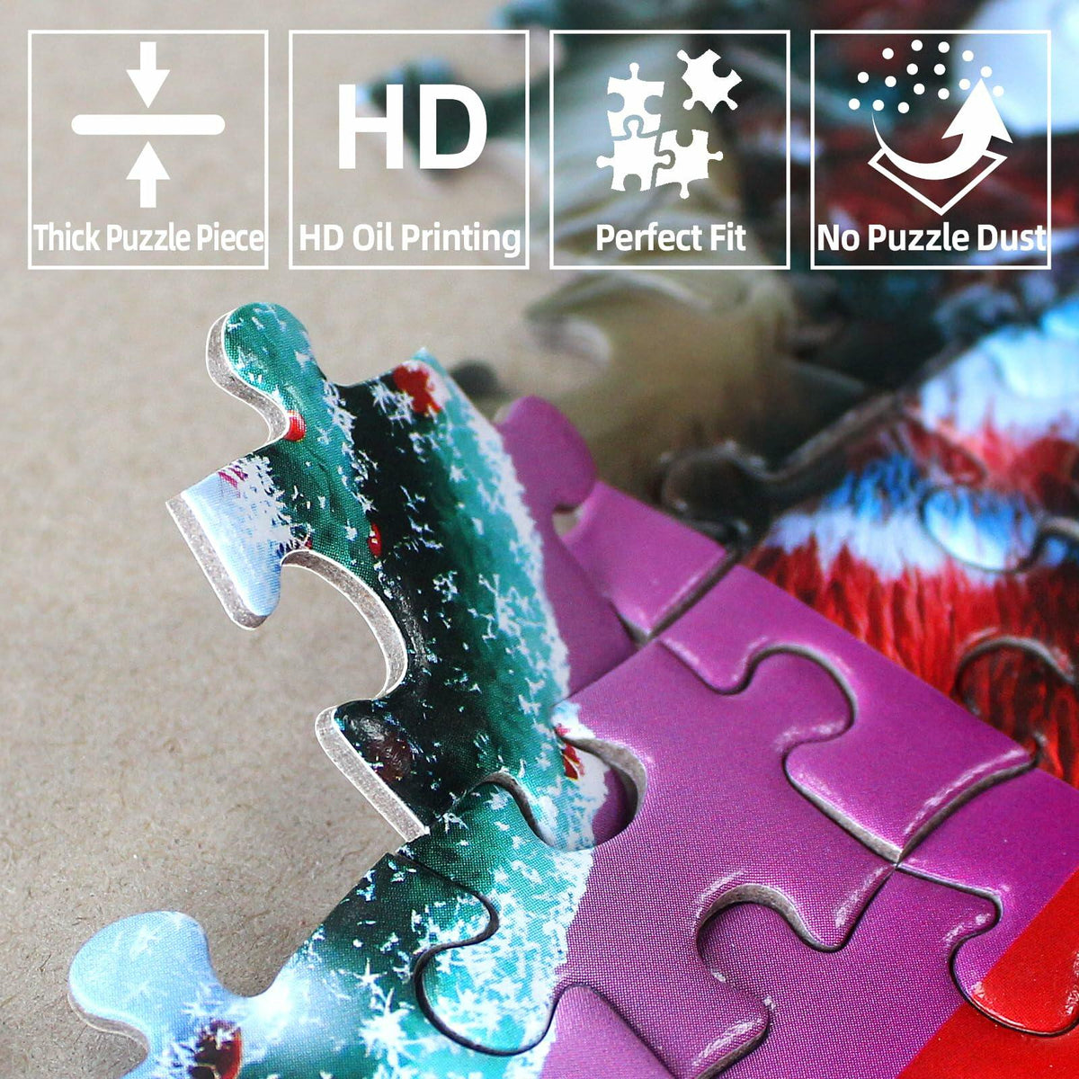 MINIWAN Dinosaur Floor Puzzle 200 Pieces Colorful Jurassic Park 19x13 in