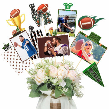 Weekgrat 30 PC Football Party Decorations Table Centerpiece 4x6 Photo Holders