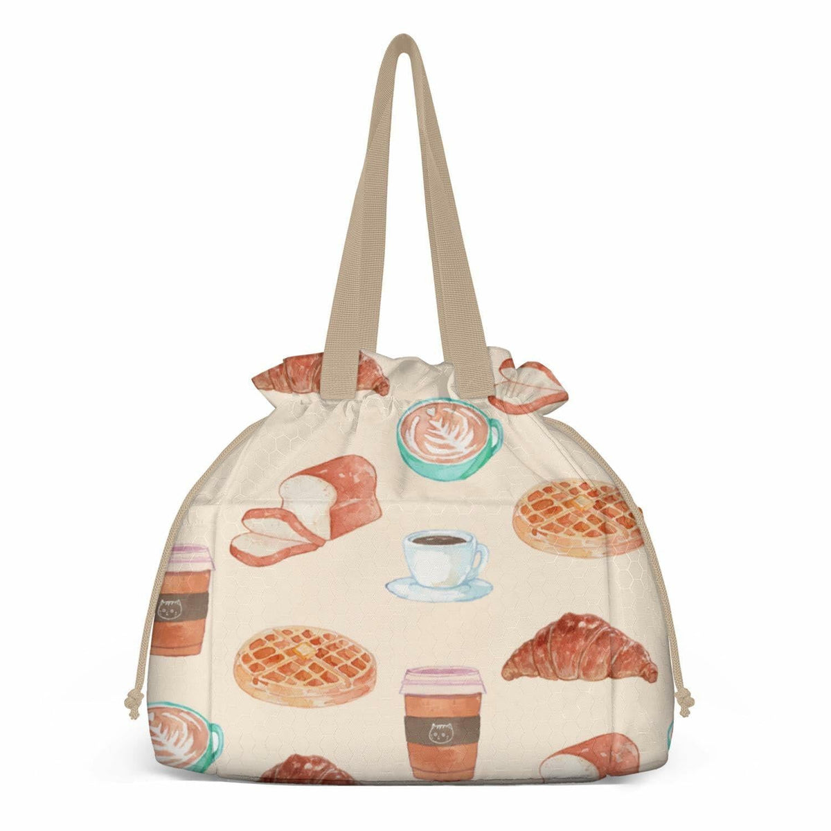 BLantt Cromwell Insulated Lunch Bag for Women Work Beige-4 11x10x6.5in