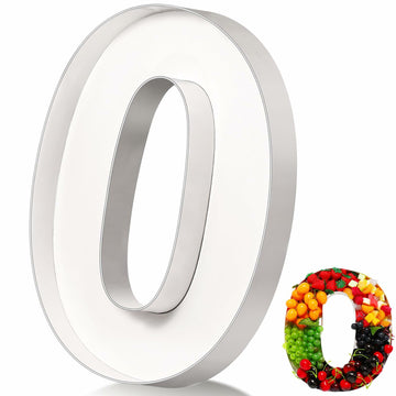 Mifoci 13.7" Cardboard Number 0 Photo Booth Prop White Birthday