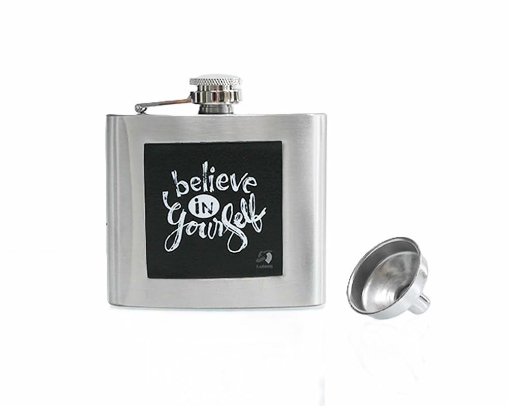 Lutong Stainless Steel Leakproof Hip Flask with Funnel – Pocket Gift Flask
