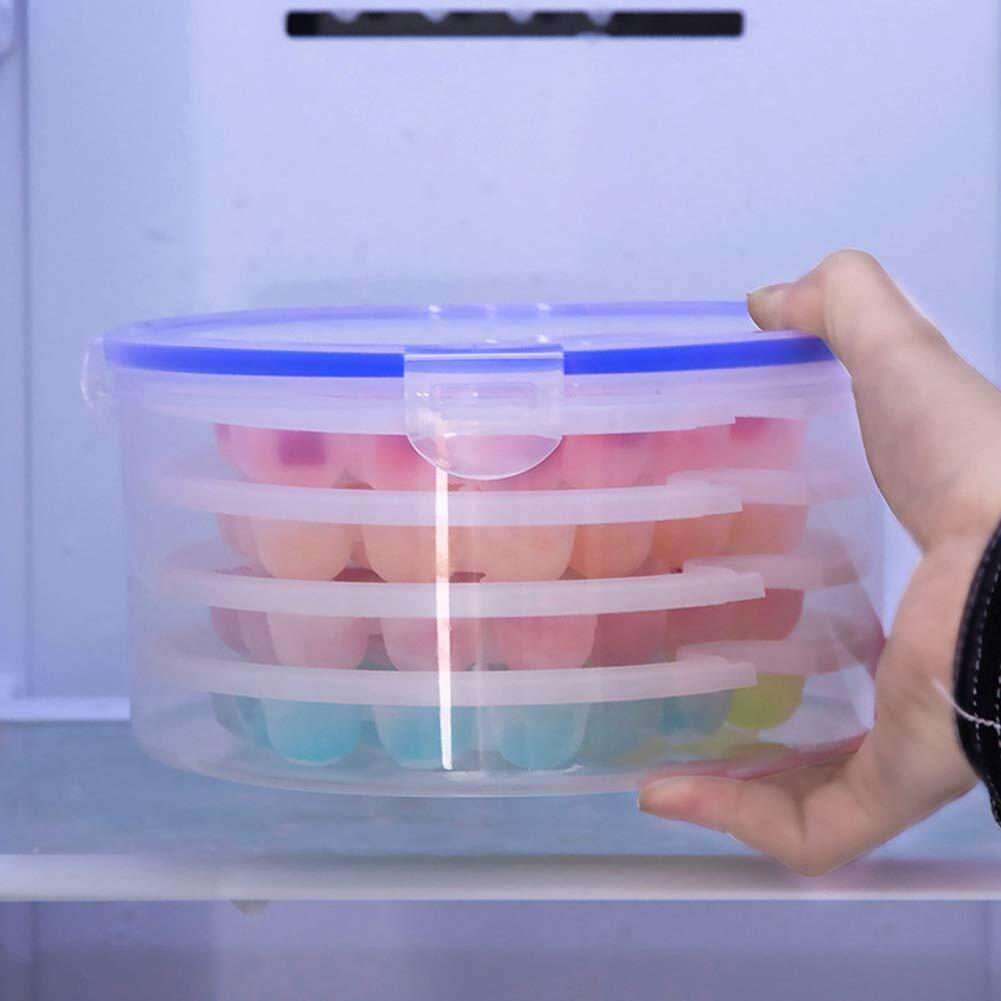 MOUMOUTEN Ice Ball Maker Silicone Sphere Tray w Lid Funnel for Whiskey