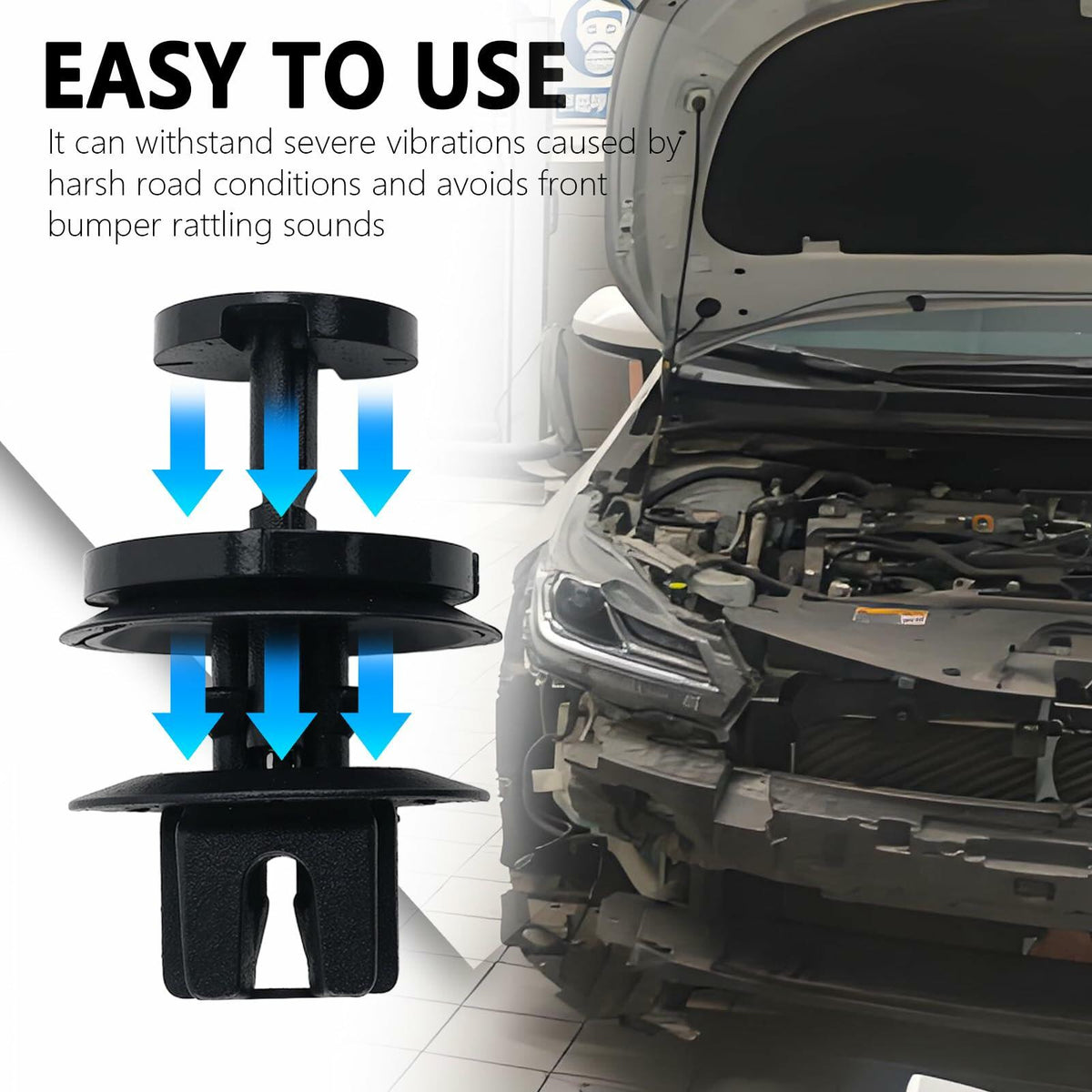 15-Pc Front Bumper & Splash Shield Retainer Clips Set – OEM 15733971/15733970
