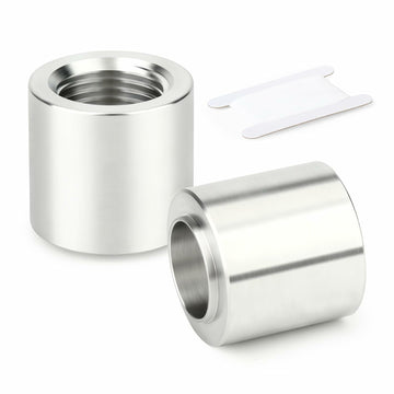 GASHER 4PCS Aluminum 1/4" NPT Weld-On Bung Female Pipe Thread Fuel Fittings
