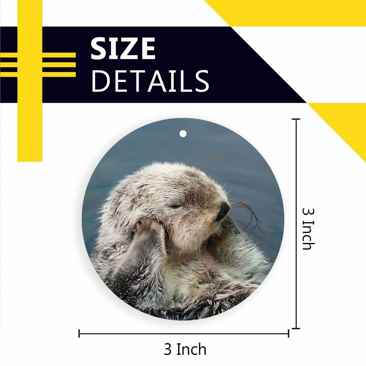 Sea Otter Christmas Ornament Animal Xmas Tree Hanging Decor Collectible Gift