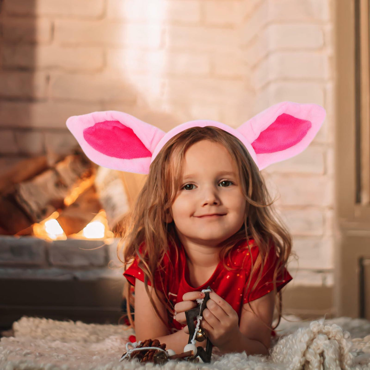 TopTie Dalmatian Plush Headband Ear Horn Hair Hoop Kids & Adults Party