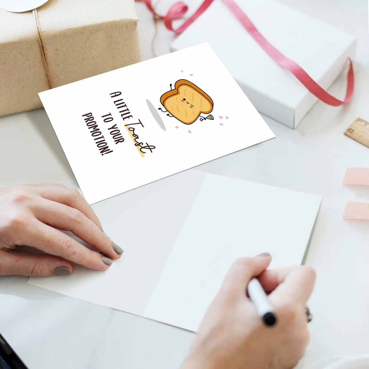 Ogeby Funny Toast Boss's Day Card for Boss, Leader, Coworker