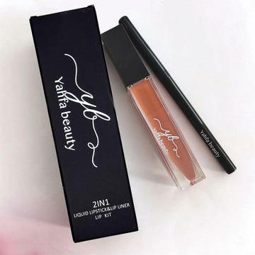 YAHFA BEAUTY | LIPLINER + MATTE LIQUID LIPSTICK | ALL-IN-ONE KIT (NUDE)