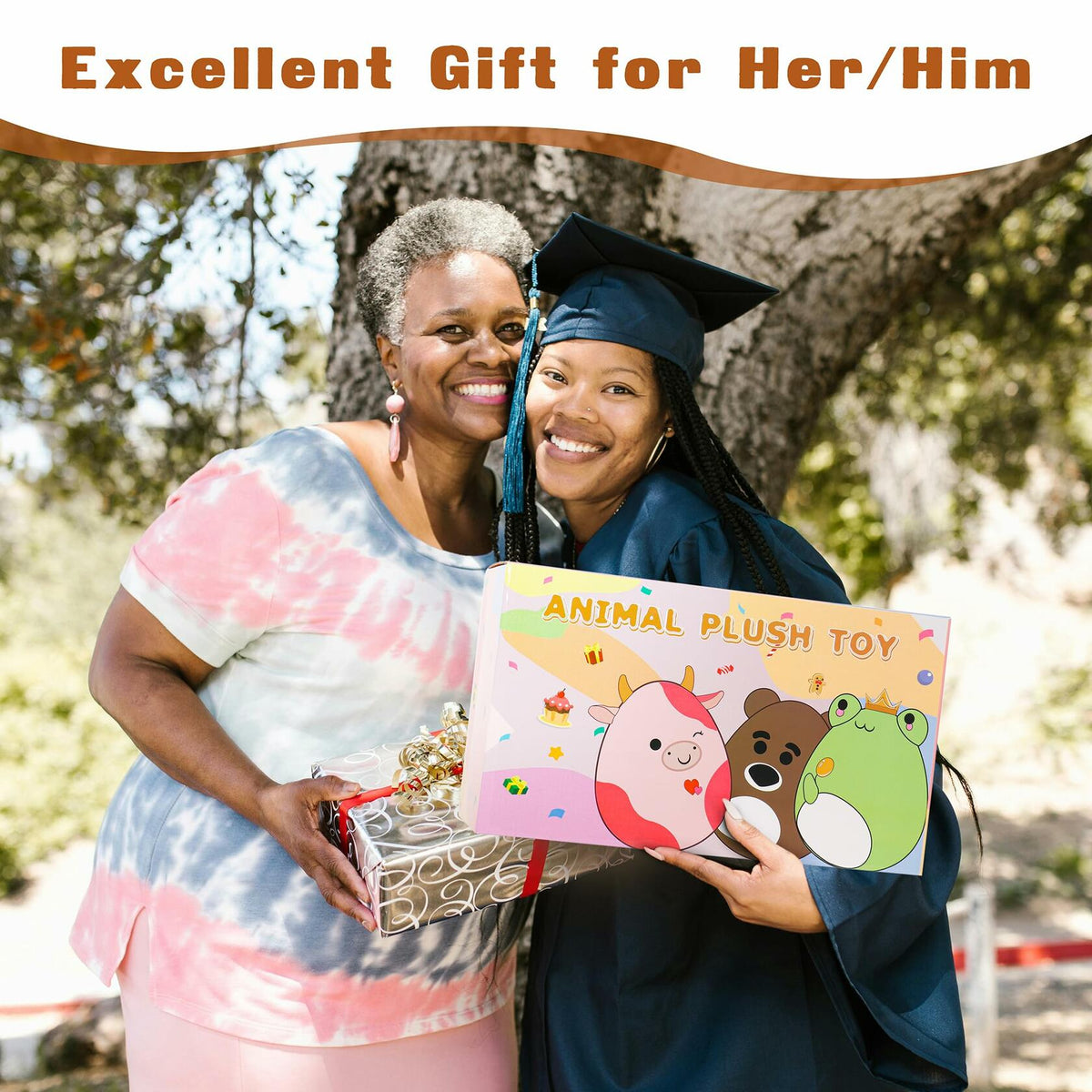 OurHonor Graduation Bear Plush with Mini Cap Stuffed Animal Gift for Kids