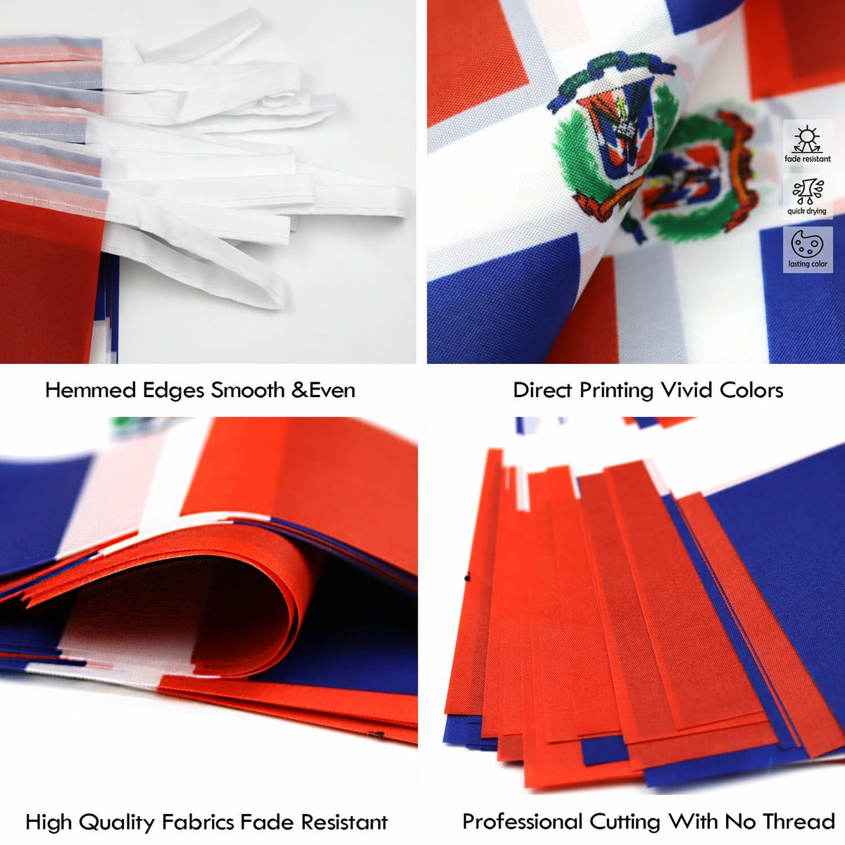Netherlands String Flag Banner 38 Mini Dutch Flags 42ft Party Decor