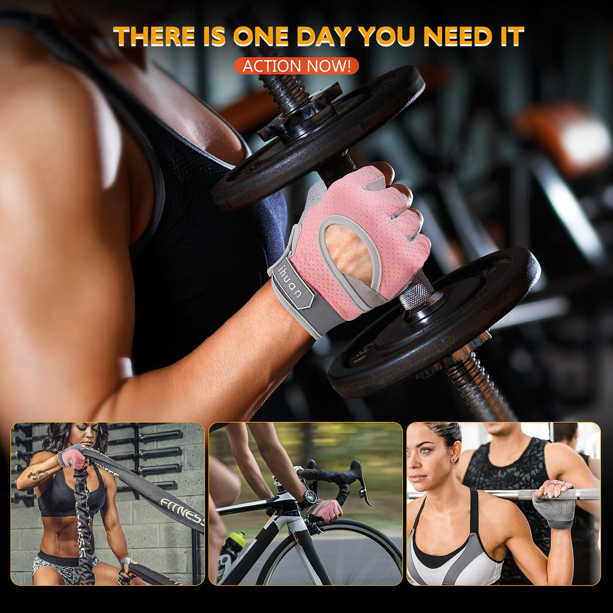 ihuan Breathable Workout Gloves for Men & Women – Gym, Cycling, Fitness