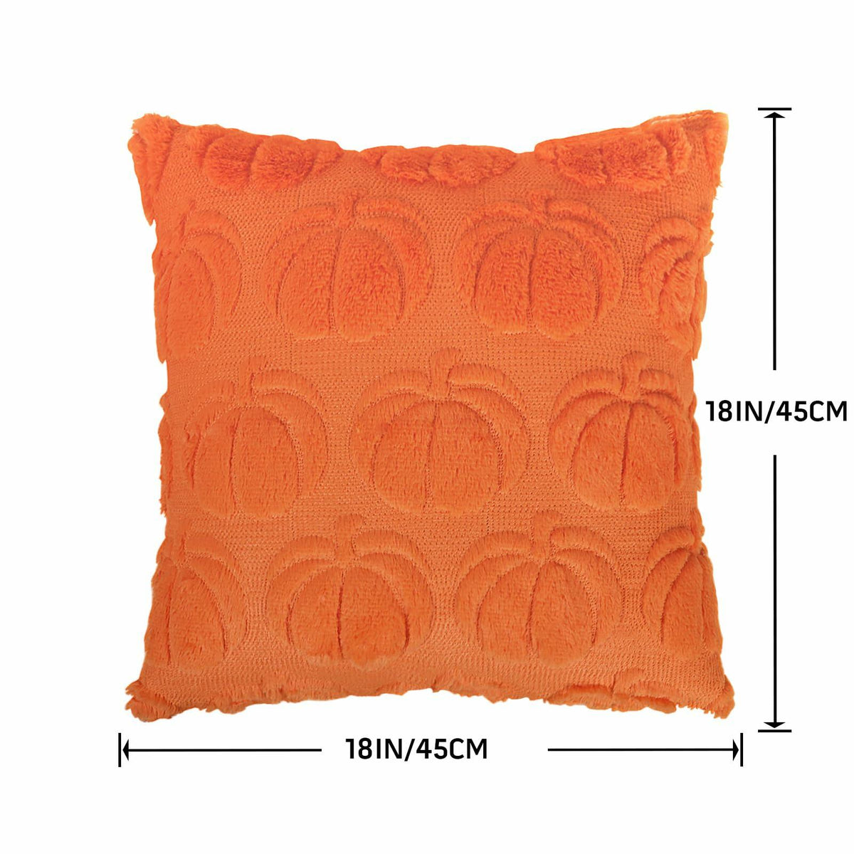 Hongsome Fall Pumpkin Decor Throw Pillow Covers 18x18in Set of 2 Orange