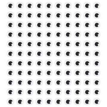humyeam 1000pcs 8mm White Self-Adhesive Googly Wiggle Eyes for Crafts