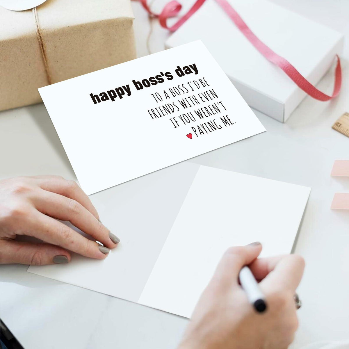 Ogeby Funny Boss’s Day Card for Men & Women | Cute Appreciation Gift