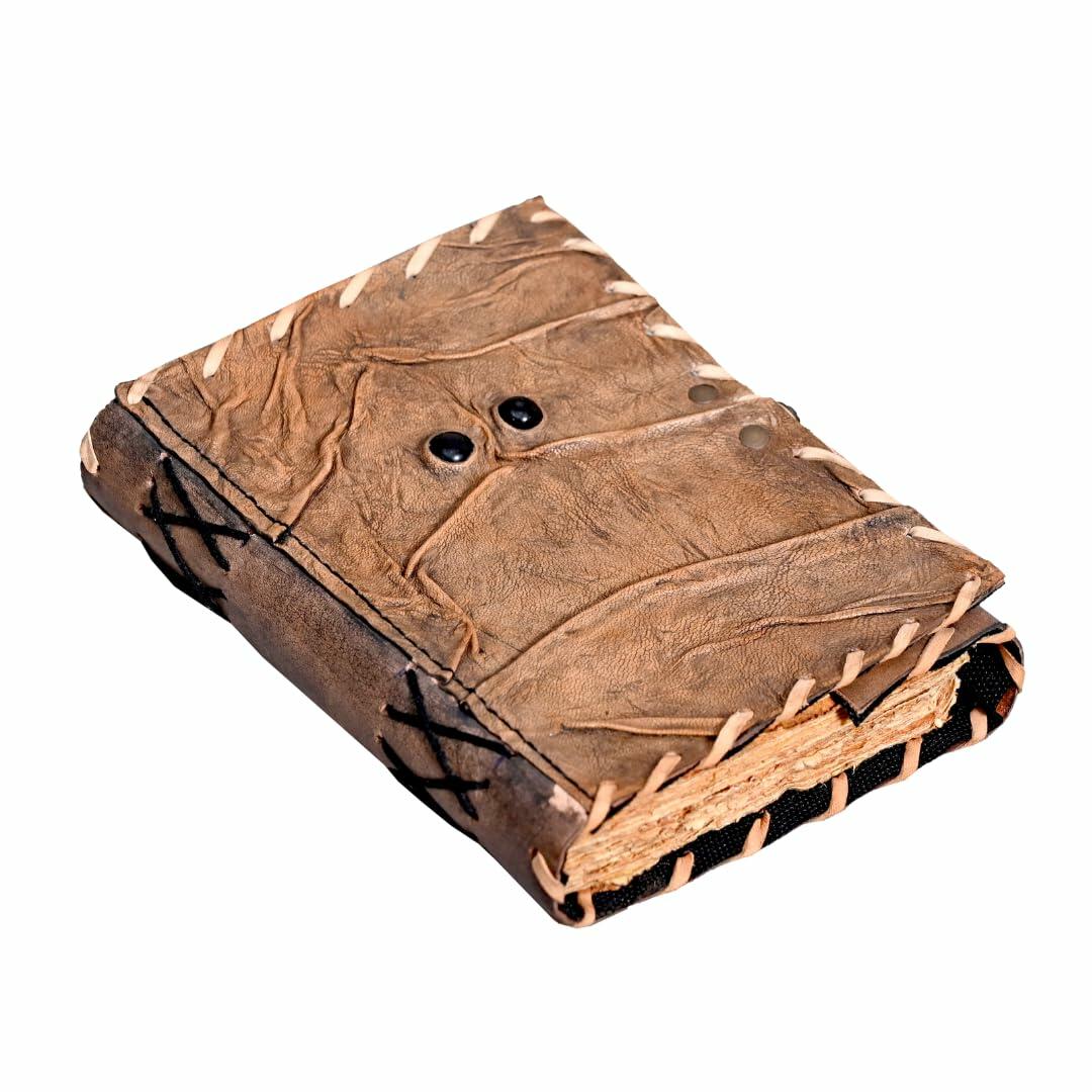 Hocus Pocus Spellbook Leather Journal Gothic Grimoire Book of Spells 7x5