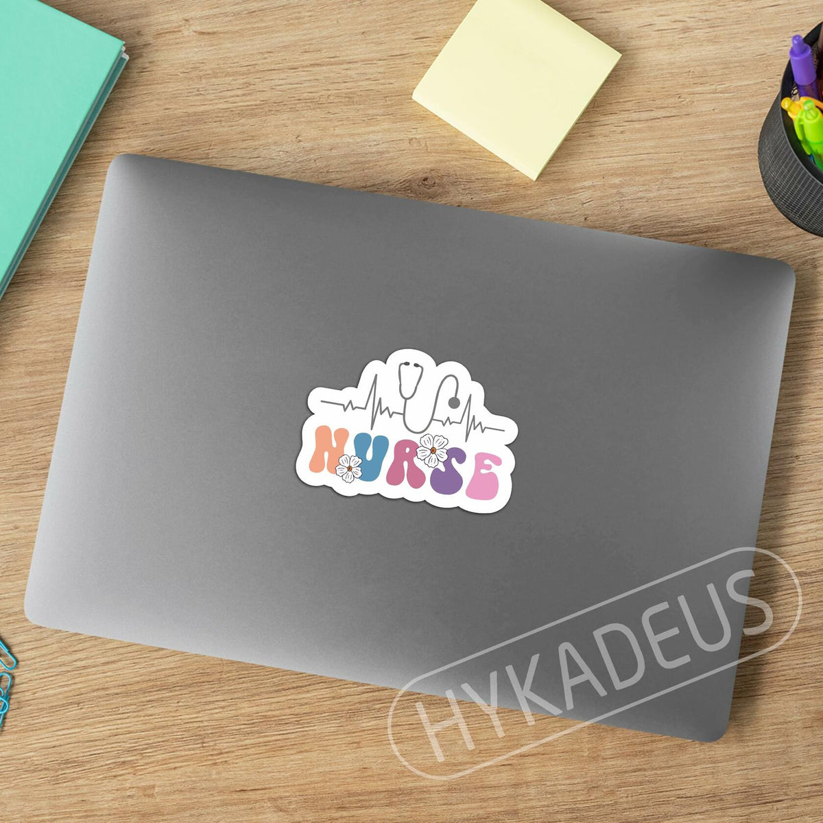 3Pcs Nurse Stickers Nursing Is a Work of Heart Waterproof Vinyl Decals