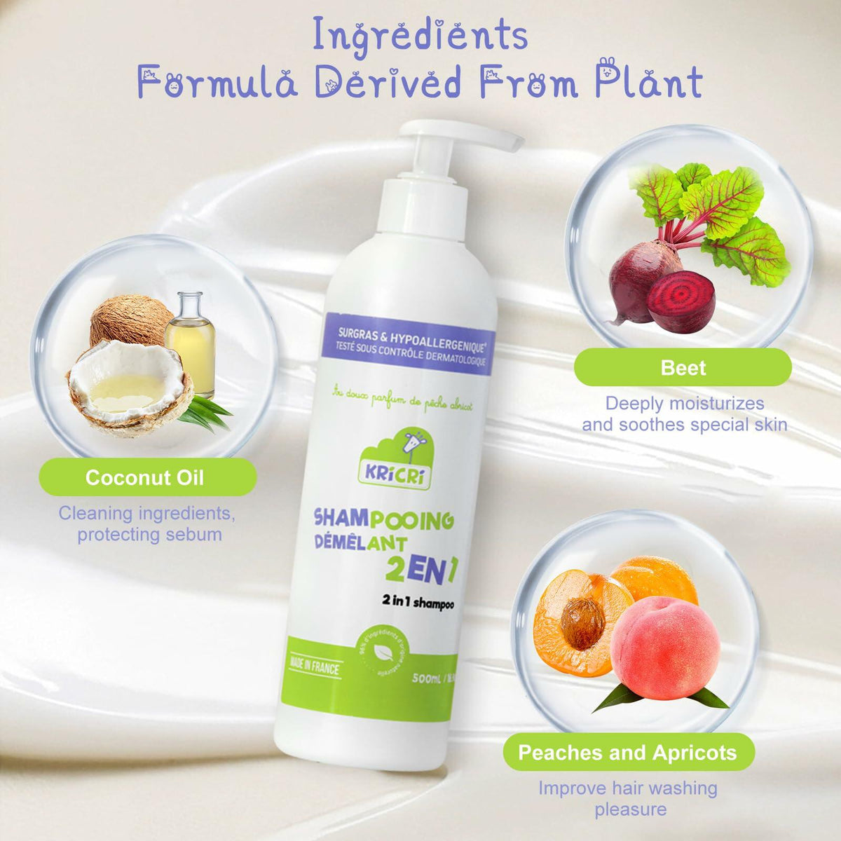 Kids 2-in-1 Shampoo & Conditioner Tear-Free Plant-Based Haircare 16.9oz