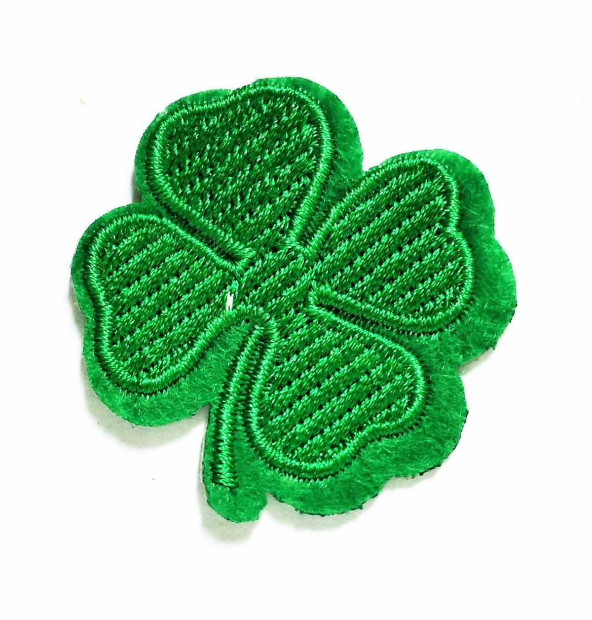 Set of 3 Lucky Leaf Clover Embroidery Patches – Iron-On/Sew-On Applique