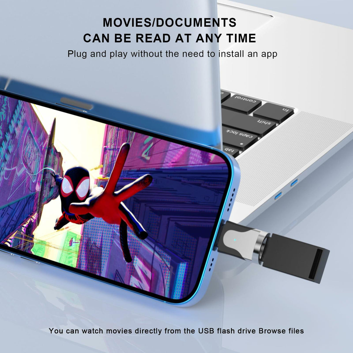 esbeecables Mini Lightning to USB 3.0 Camera Adapter for iPhone & iPad