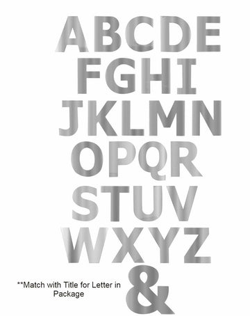 GG Grand General 94968 1 Inch Stainless Steel Letter V with Tape
