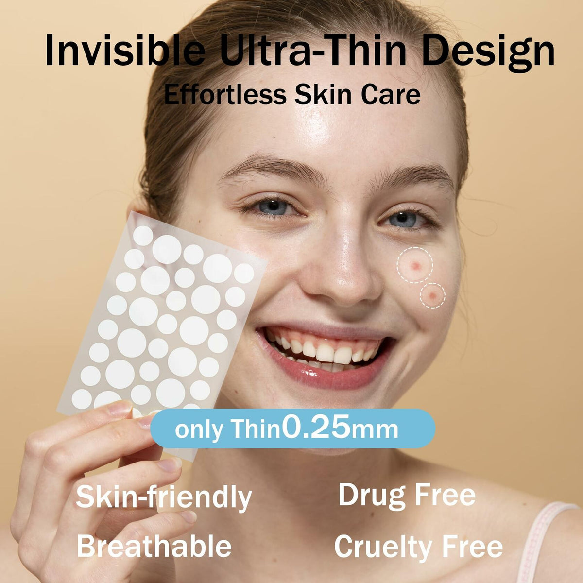 SHIVRISE Pimple Patch Hydrocolloid Acne Spot Cover Tea Tree Oil 36 Count