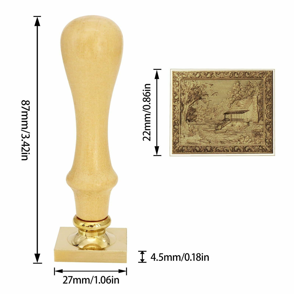 maotouying Wax Seal Stamp Laser Engraved for Envelopes Invitations Gift