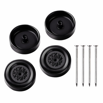 SeDeplacer Polished Axles & Prepped Wheels Kit 4Pcs Axles 4Pcs Wheels