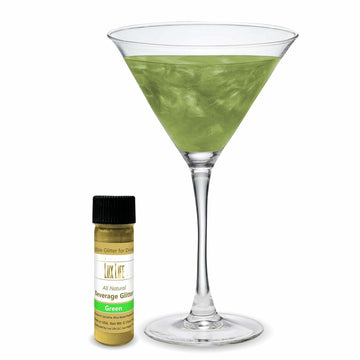 Lux Life Edible Drink Glitter Green Food Grade for Cocktails Wine 4g