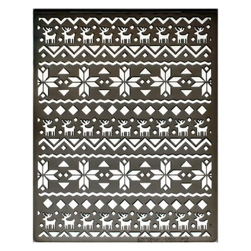 DDOUJOY Snowflake Deer Christmas Plastic Embossing Folder for Card Making