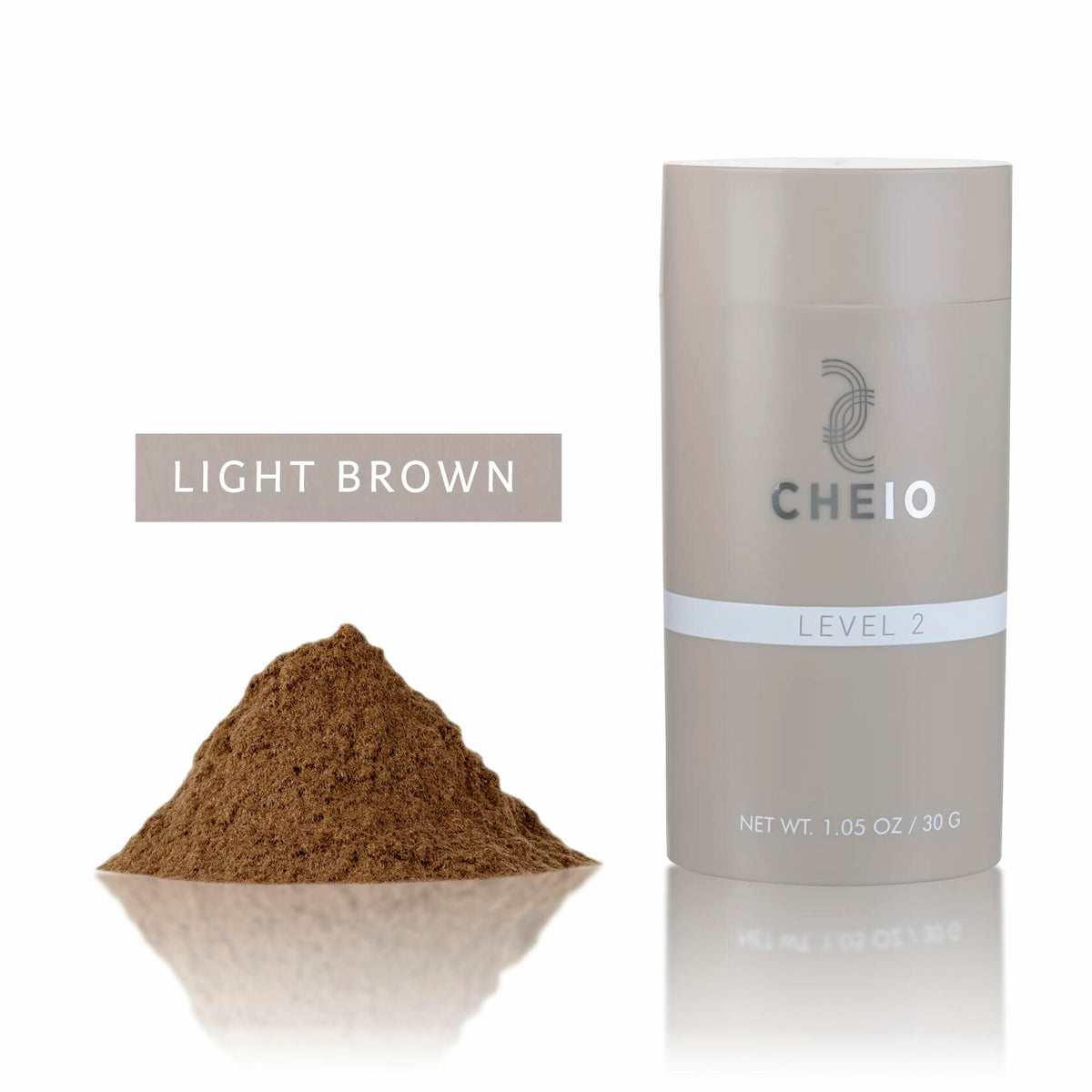 Cheio Hair Thickening Fibers Keratin Level 2 Light Brown 30g Bald Spots