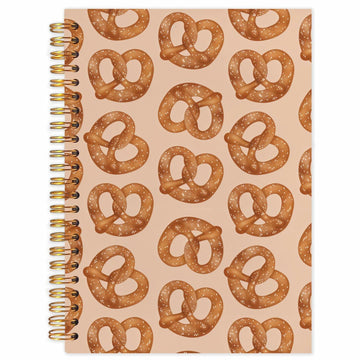 SNNDER Coquette Pink Bow Hardcover Spiral Notebook 5.5x8.3 Inch Pink Journal