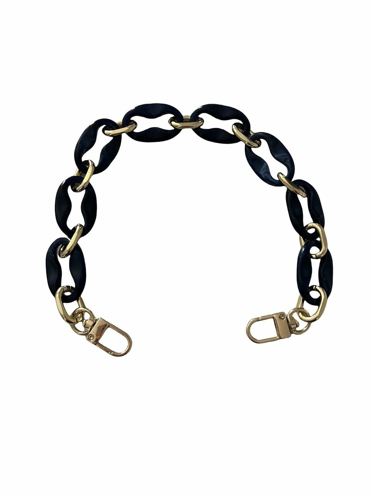 Amtvuzy Acrylic Resin Bag Handle Strap Purse Chain 40cm Brown