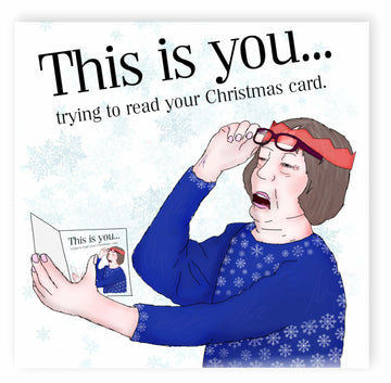 NotNiceThings Funny Christmas Card for Her Mum Wife - Cheeky Rude Joke